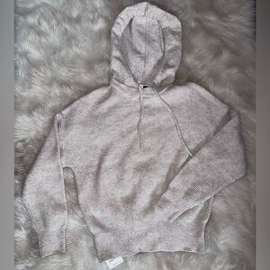 Cozy Women's Hooded Sweater - Cream